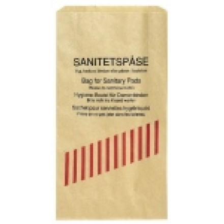 Sanitetspåse i oblekt papper