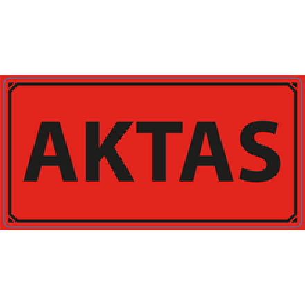 Transportetiketter varning Aktas