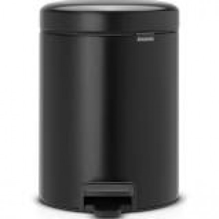 Brabantia Pedalhink 5L Matt Svart med Matt Steel lock Brabantia Pedalhink 5L Matt Svart med Matt Steel lock