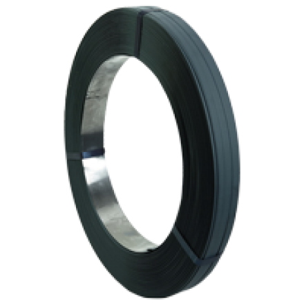 Stålband Svart Bredspolat 16mm x 0,05mm 49 kg