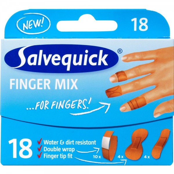 Salvequick Plåster Finger Mix 18st