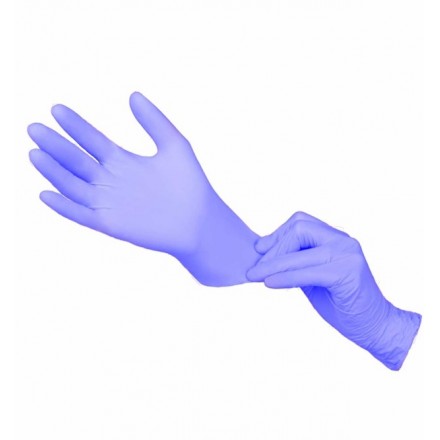 Engångshandske Latex Fokus Puderfri Blå 100st/frp Engångshandske Latex Fokus Puderfri Blå 100st/frp