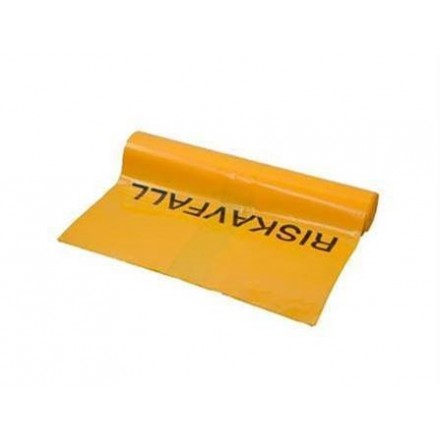 Riskavfallsäck Gul 125L LD-Coex Extra kraftig