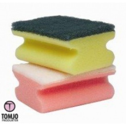 Rengörningssvamp grön skurnylon 7x9,5cm