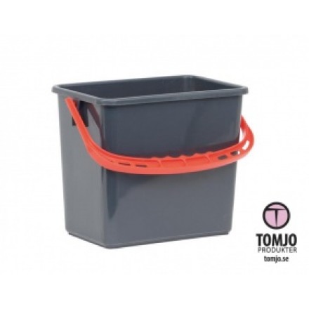 Hink Grå 6L Rött handtag Hink Grå 6L Rött handtag