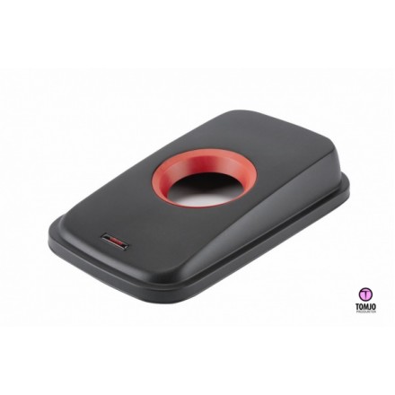 Vileda Geo Återvinningssystem Svart/röd lock rund öppning