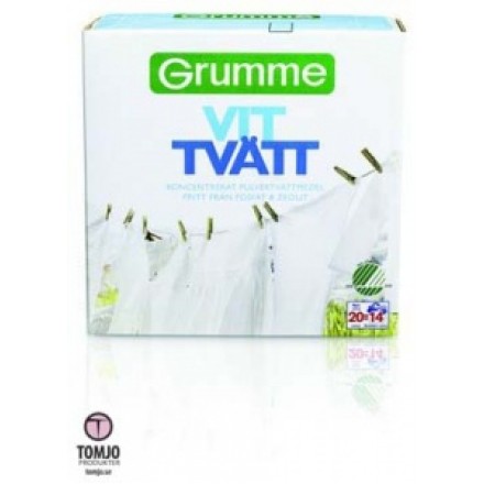 Tvättmedel Grumme Vit 1120g
