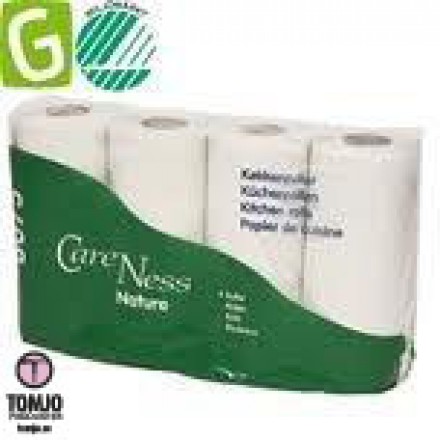 Hushållspapper Careness Natur Oblekt 2-lags Hushållspapper Careness Natur Oblekt 2-lags