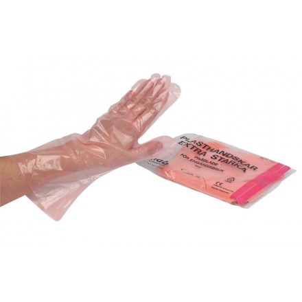 Plasthandske Softline Rose str S