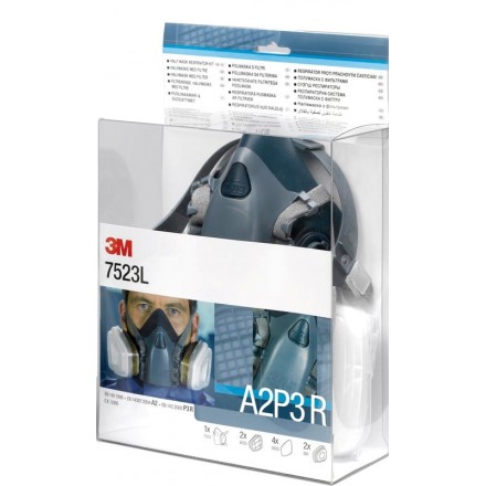 Andningsskydd A2P2 3M Halvmask med filter Andningsskydd A2P2 3M Halvmask med filter