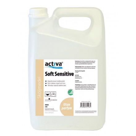 Activa Soft Sensitive 5L Sköljmedel Oparf. Activa Soft Sensitive 5L Sköljmedel Oparf.