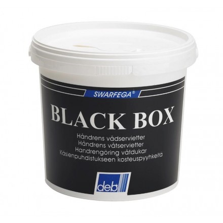 DEB Rengöringsservett Black Box 150st DEB Rengöringsservett Black Box 150st
