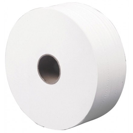 Toalettpapper Careness Midi Jumbo Vit med dekor 2-lags 380m Toalettpapper Careness Midi Jumbo Vit med dekor 2-lags 380m