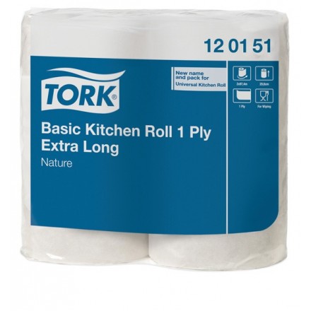 Köksrulle Tork Basic X-lång 1-lag 98mtr Köksrulle Tork Basic X-lång 1-lag 98mtr