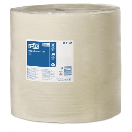 Tork Basic Papper Gul Stor rulle W2 34cm 10kg Tork Basic Papper Gul Stor rulle W2 34cm 10kg