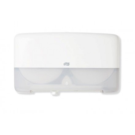 Tork Dispenser Toalettpapper Mini Jumbo T2, Twin Vit Tork Dispenser Toalettpapper Mini Jumbo T2, Twin Vit