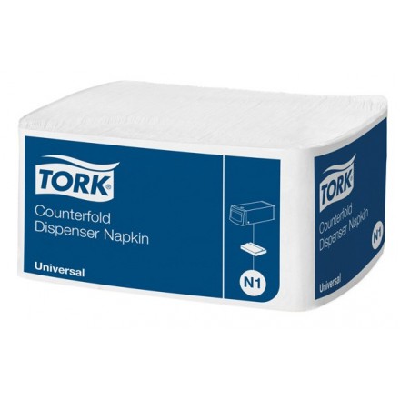Dispenserservett 32x33 N1 vit 1lags Tork Universal Dispenserservett 32x33 N1 vit 1lags Tork Universal