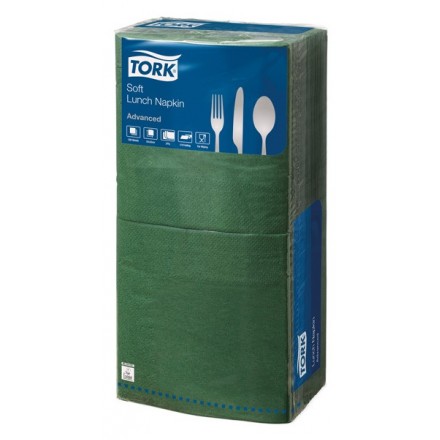Servett Tork Adv. 33x33cm MossGrön 250st 3-ply Servett Tork Adv. 33x33cm MossGrön 250st 3-ply