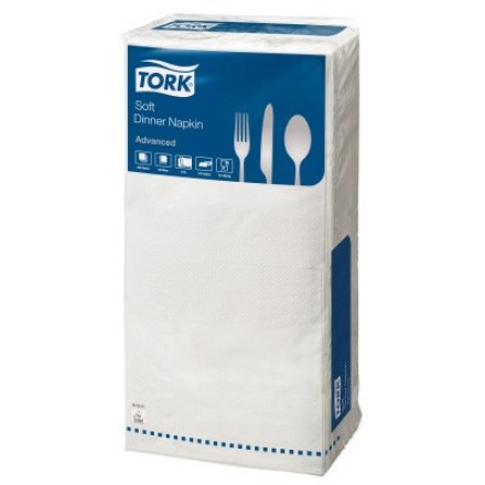 Servett Tork Adv. 40x40cm VIT 250st Servett Tork Adv. 40x40cm VIT 250st