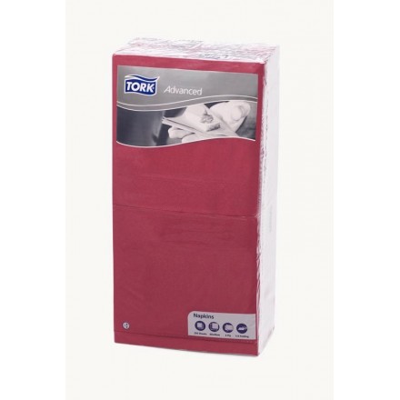Servett Tork Adv. 40x40cm Bordeaux 250st Servett Tork Adv. 40x40cm Bordeaux 250st