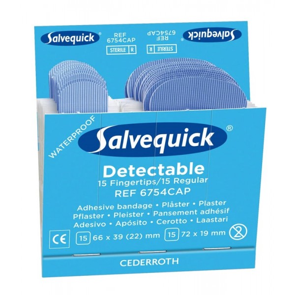 Plåster Blue Detectable Fingertip 6-pack