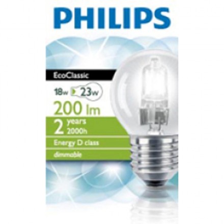 Lampa Eco Classic 18W E27 Klot Klar