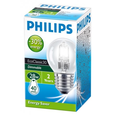 Lampa Eco Classic 28W E27 Klot Klar