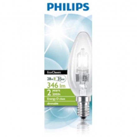 Lampa Eco Classic 28W E14 kron Klar