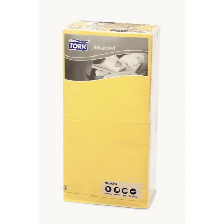 Servett Tork Adv. 40x40cm Solgul 250st Servett Tork Adv. 40x40cm Solgul 250st