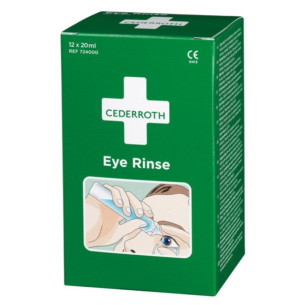 Eye Rinse 0,9% NaCl i en ask, 12x20ml