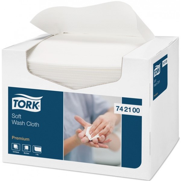 Tork Premium Tvättlapp mjuk 30x19 (Softwash) 1-lag