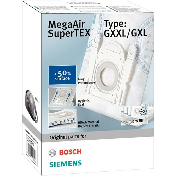 Påse Bosch/Siemens 5-p + filter (Typ G XXL, GXL)