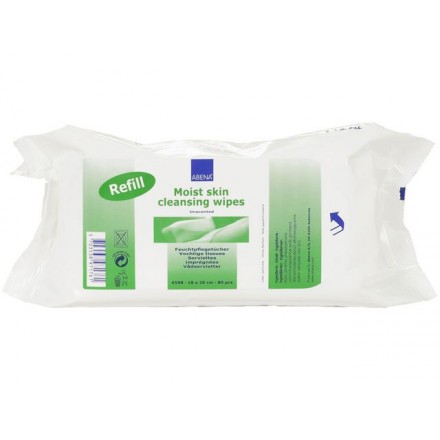 Våtservett oparfymerad refill 80/FP, 20fp/krt