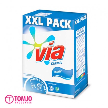 Tvättmedel Via Professional Vittvätt 8,3kg