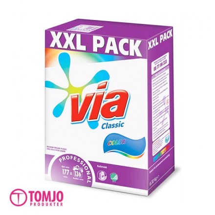 Tvättmedel Via Professional Color 8,3kg