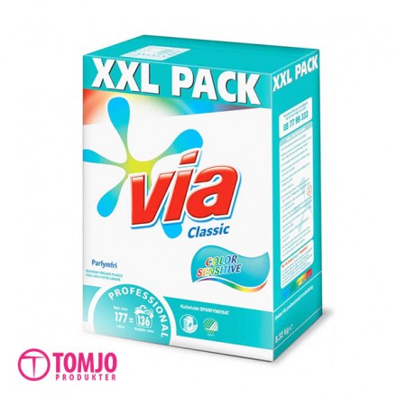 Tvättmedel Via Professional Sensitive Color 8,3kg